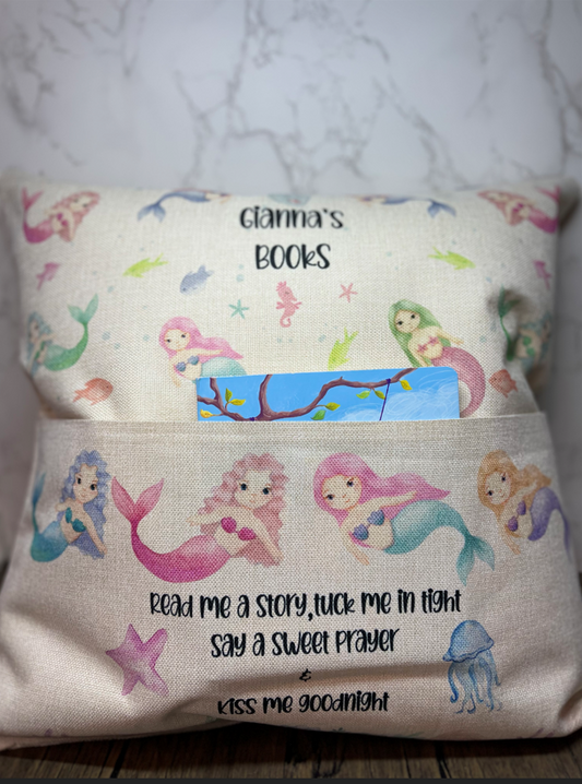Cute Mermaid Pocket Pillow Case