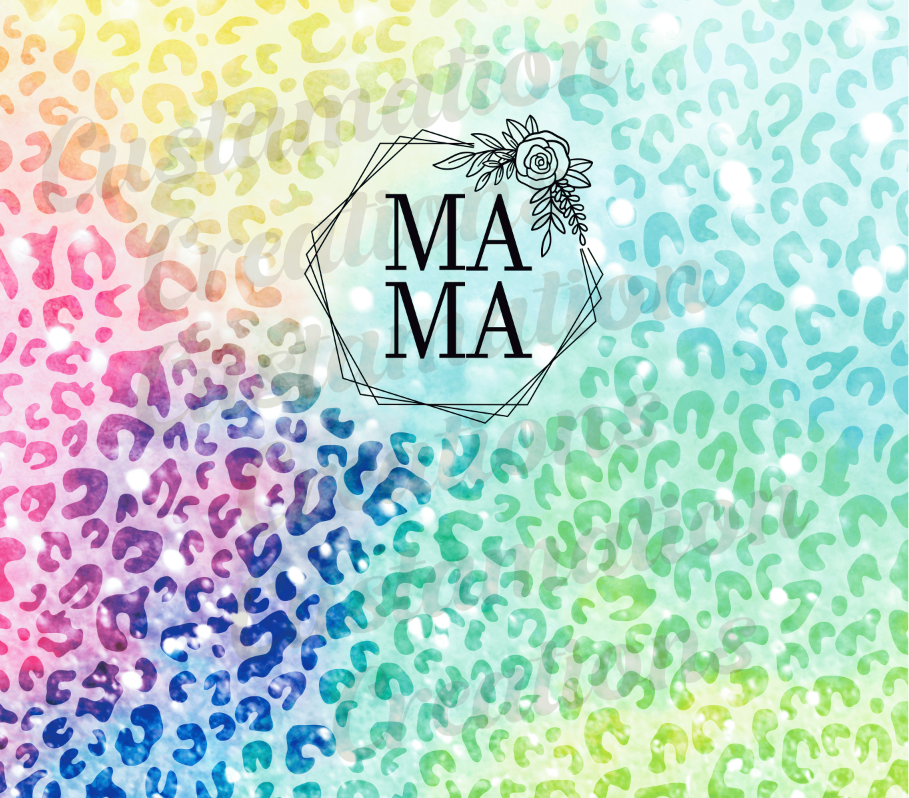 Multi-colored MAMA 20oz. Tumbler