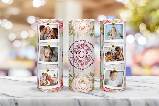 Mom I love you always 6 Picture 20oz. Tumbler