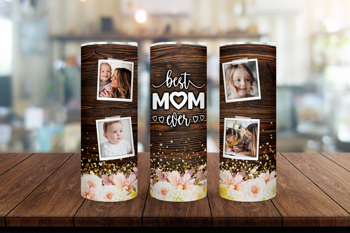 Best Mom Ever 4 Picture 20oz. Tumbler