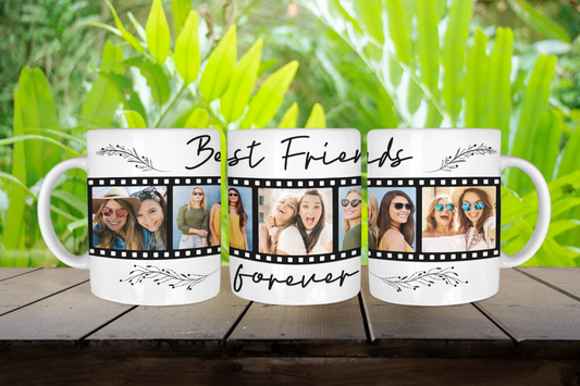 Best Friends Forever 5 Photo 15oz. Ceramic Coffee Mug
