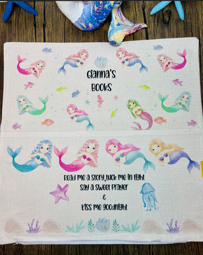 Cute Mermaid Pocket Pillow Case