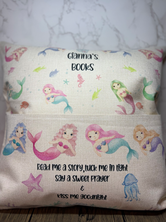 Cute Mermaid Pocket Pillow Case