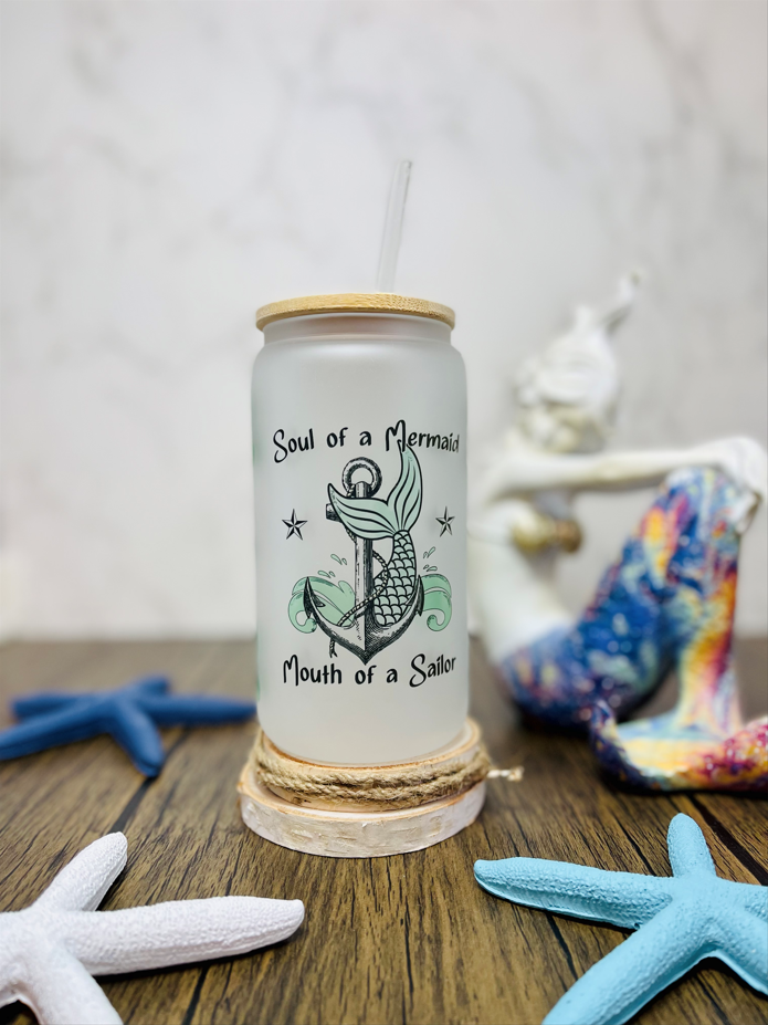 Mermaid Soul Sailor Mouth - Personalized Tumbler Cup - Birthday Gift F –  Macorner